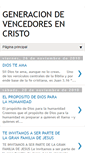 Mobile Screenshot of generaciondevencedoresencristo.blogspot.com