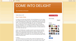 Desktop Screenshot of comeintodelight.blogspot.com