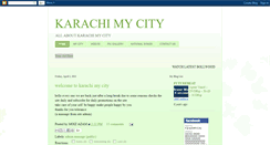 Desktop Screenshot of karachimycity.blogspot.com