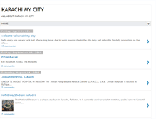 Tablet Screenshot of karachimycity.blogspot.com