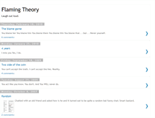 Tablet Screenshot of flamingtheory.blogspot.com