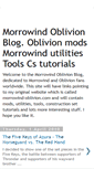 Mobile Screenshot of morrowindandoblivion.blogspot.com