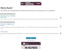 Tablet Screenshot of partymusicpartymusic.blogspot.com