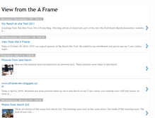 Tablet Screenshot of aframeview.blogspot.com