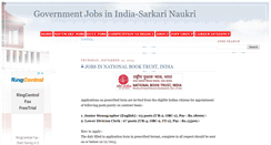 Desktop Screenshot of indiansarkarinaukri.blogspot.com