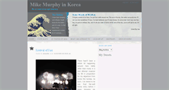 Desktop Screenshot of mikemurphyinkorea.blogspot.com