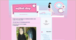 Desktop Screenshot of najihahshop.blogspot.com