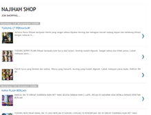 Tablet Screenshot of najihahshop.blogspot.com