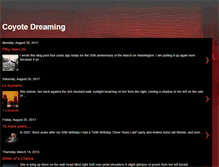 Tablet Screenshot of coyotedreaming.blogspot.com