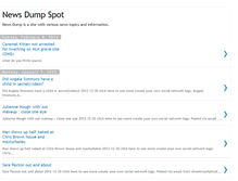 Tablet Screenshot of newsdumpspot.blogspot.com