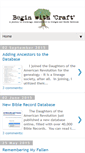 Mobile Screenshot of beginwithcraft.blogspot.com