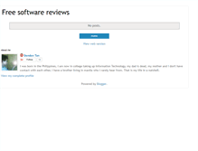 Tablet Screenshot of freesoftware-reviews.blogspot.com