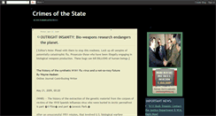 Desktop Screenshot of crimesofthestate.blogspot.com