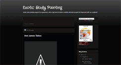 Desktop Screenshot of exotic-body-painting.blogspot.com