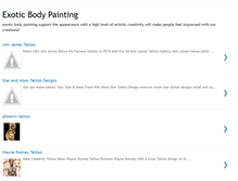 Tablet Screenshot of exotic-body-painting.blogspot.com