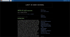 Desktop Screenshot of lostinmedschool.blogspot.com