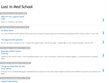 Tablet Screenshot of lostinmedschool.blogspot.com