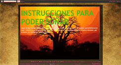 Desktop Screenshot of instruccionesparapodersognar.blogspot.com