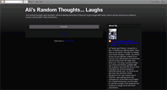 Desktop Screenshot of alirandomthinker.blogspot.com