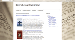 Desktop Screenshot of dietrichvonhildebrand.blogspot.com