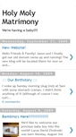 Mobile Screenshot of holymolymatrimony.blogspot.com