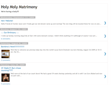 Tablet Screenshot of holymolymatrimony.blogspot.com