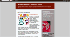 Desktop Screenshot of aidsandbehavior.blogspot.com