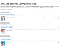 Tablet Screenshot of aidsandbehavior.blogspot.com