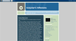 Desktop Screenshot of kozystar.blogspot.com