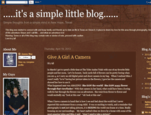 Tablet Screenshot of itsasimplelittleblog.blogspot.com