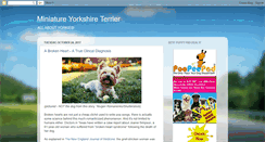 Desktop Screenshot of miniatureyorkshireterrier.blogspot.com