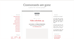 Desktop Screenshot of cosmonautsaregone.blogspot.com