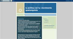 Desktop Screenshot of movimentoqualunquista.blogspot.com