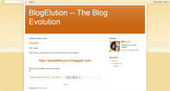 Desktop Screenshot of blogelution.blogspot.com
