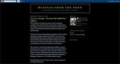 Desktop Screenshot of musingsfromthepond.blogspot.com