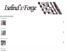 Tablet Screenshot of iselindsforge.blogspot.com