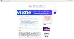 Desktop Screenshot of papergadgets.blogspot.com