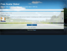 Tablet Screenshot of freeavatarmaker.blogspot.com