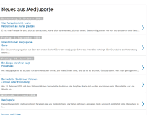 Tablet Screenshot of neues-aus-medjugorje.blogspot.com