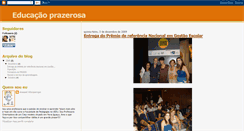 Desktop Screenshot of educacaoprazerosa.blogspot.com