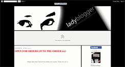 Desktop Screenshot of ladyoftheblog.blogspot.com