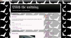 Desktop Screenshot of liliththeundying.blogspot.com