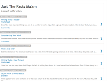 Tablet Screenshot of factsforwriters.blogspot.com