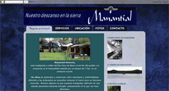 Desktop Screenshot of hosteriamanantial.blogspot.com