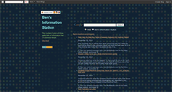 Desktop Screenshot of bensinformationstation.blogspot.com