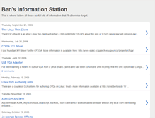 Tablet Screenshot of bensinformationstation.blogspot.com