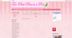 Desktop Screenshot of mytwopinkpeasinapod.blogspot.com