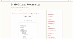 Desktop Screenshot of makemoneywebmaster.blogspot.com