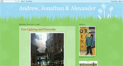 Desktop Screenshot of andrewandjonathansblog.blogspot.com