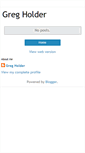 Mobile Screenshot of gregholder.blogspot.com